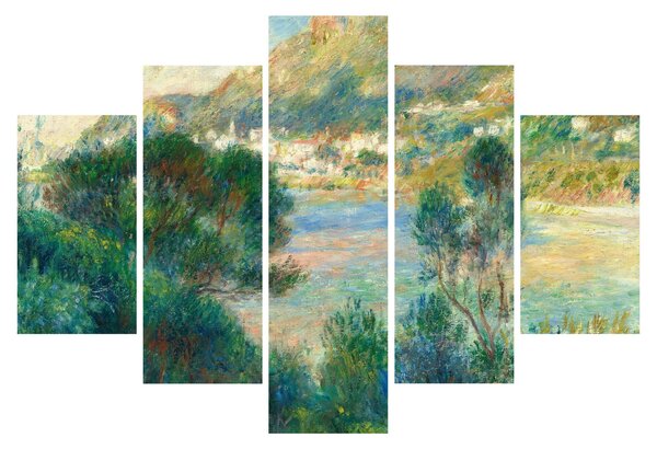 Obraz - Auguste Renoir, View of Monte Carlo from Cap Martin, reprodukcia (150x105 cm)