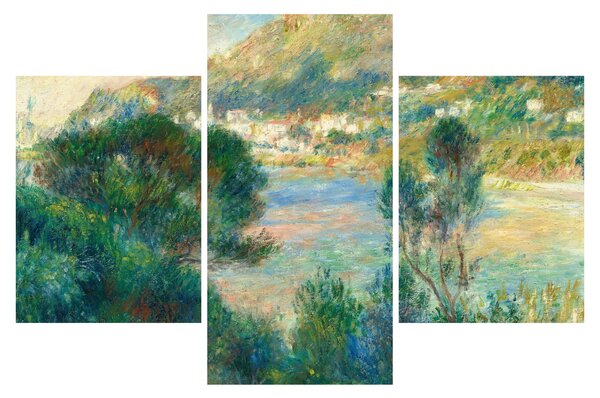 Obraz - Auguste Renoir, View of Monte Carlo from Cap Martin, reprodukcia (90x60 cm)