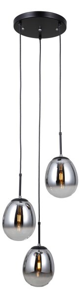 Italux PND-40825-3-BK závesné stropné svietidlo Meolo E14