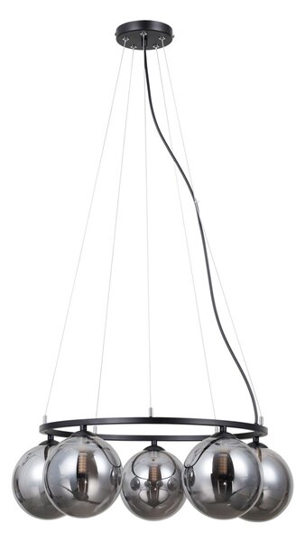 Italux PND-1098-5R-BK závesné stropné svietidlo Molite G9