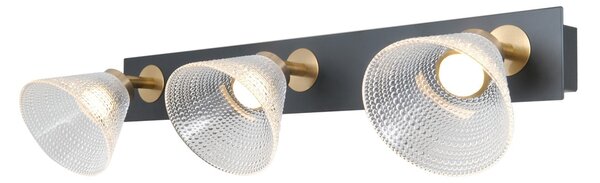 Italux WL-34393-3-BK-HBR LED bodové stropné svietidlo Orella | 12W LED | 750lm | 3000K