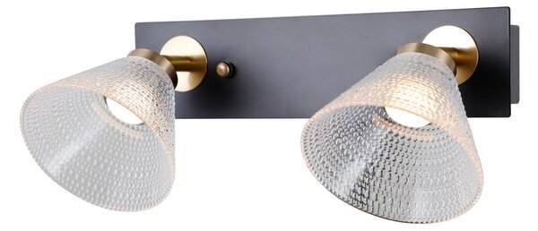 Italux WL-34393-2-BK-HBR LED bodové stropné svietidlo Orella | 8W LED | 466lm | 3000K
