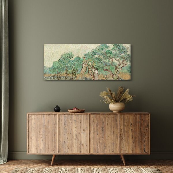 Obraz - Vincent van Gogh, The Olive Orchard, reprodukcia (120x50 cm)