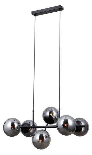 Italux PND-1098-6-BK závesné stropné svietidlo Molite E14