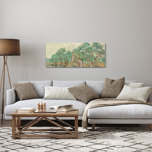 Obraz - Vincent van Gogh, The Olive Orchard, reprodukcia (120x50 cm)