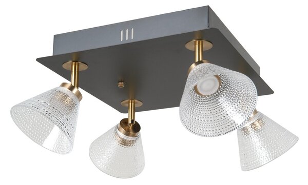 Italux WL-34393-4S-BK-HBR LED nástenné svietidlo Orella | 16W LED | 788lm | 3000K