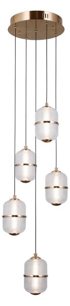 Italux PND-34375-5-HBR LED závesné stropné svietidlo Alani | 28W LED | 2184lm | 3000K