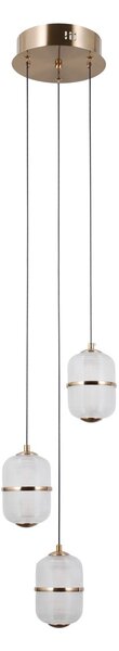 Italux PND-34375-3-HBR LED závesné stropné svietidlo Alani | 15W LED | 1170lm | 3000K