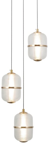 Italux PND-34375-3-BK LED závesné stropné svietidlo Alani | 15W LED | 1170lm | 3000K