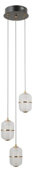 Italux PND-34375-3-BK LED závesné stropné svietidlo Alani | 15W LED | 1170lm | 3000K