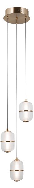 Italux PND-34375-3-HBR LED závesné stropné svietidlo Alani | 15W LED | 1170lm | 3000K