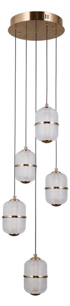 Italux PND-34375-5-HBR LED závesné stropné svietidlo Alani | 28W LED | 2184lm | 3000K