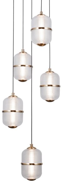 Italux PND-34375-5-HBR LED závesné stropné svietidlo Alani | 28W LED | 2184lm | 3000K