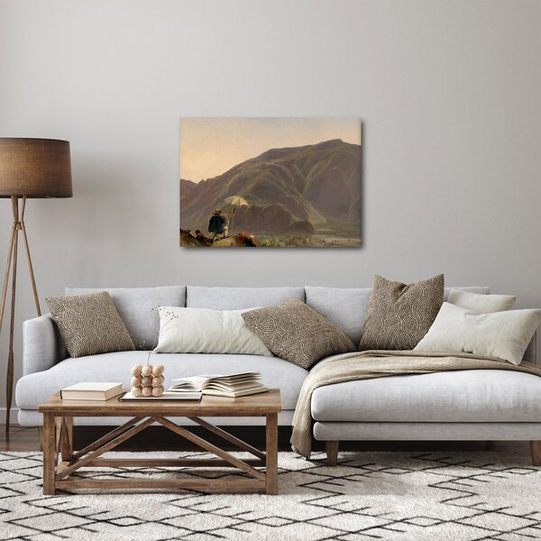 Obraz - Jules Coignet, View of Bozen with a Painter, reprodukcia (70x50 cm)