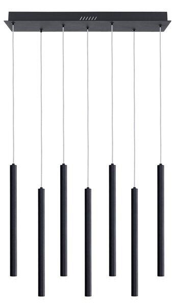 Italux PND-22302-7-BK LED závesné stropné svietidlo Valdes | 35W LED | 1300lm | 3000-6000K