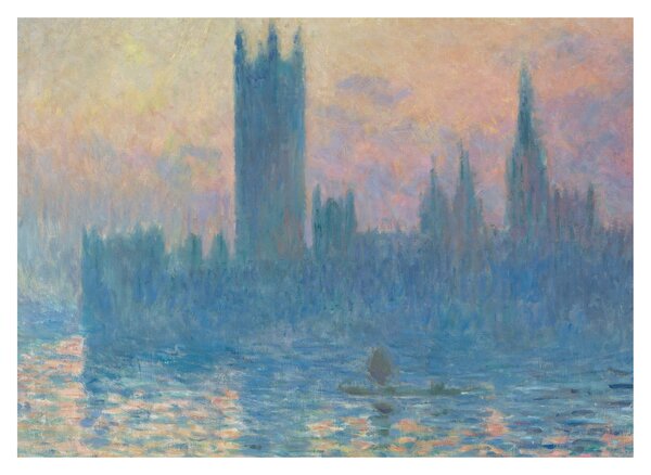Obraz - Claude Monet, The Houses of Parliament, Sunset, reprodukcia (70x50 cm)