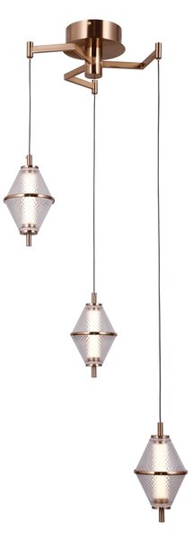 Italux PND-34395-3-HBR LED závesné stropné svietidlo Fuente | 15W LED | 1108lm | 3000K