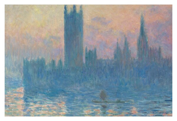 Obraz - Claude Monet, The Houses of Parliament, Sunset, reprodukcia (90x60 cm)