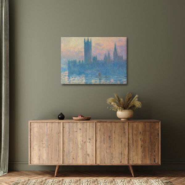 Obraz - Claude Monet, The Houses of Parliament, Sunset, reprodukcia (70x50 cm)