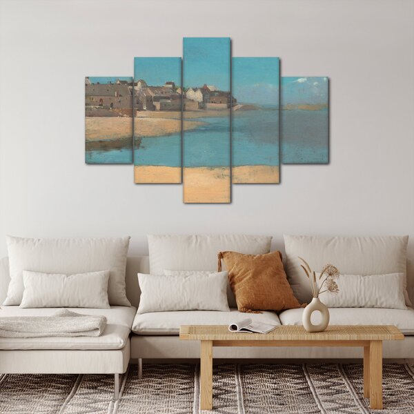 Obraz - Odilon Redon, Village by the Sea in Brittany, reprodukcia (150x105 cm)