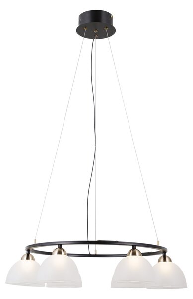 Italux PND-34374-6-BK LED závesné stropné svietidlo Montiela | 30W LED | 1544lm | 3000K