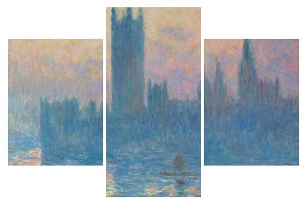 Obraz - Claude Monet, The Houses of Parliament, Sunset, reprodukcia (90x60 cm)