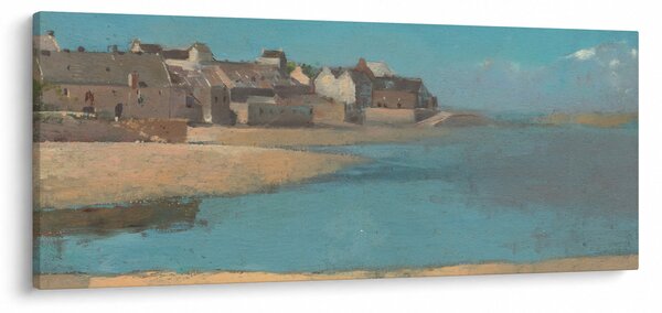 Obraz - Odilon Redon, Village by the Sea in Brittany, reprodukcia (120x50 cm)