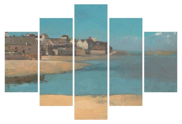 Obraz - Odilon Redon, Village by the Sea in Brittany, reprodukcia (150x105 cm)