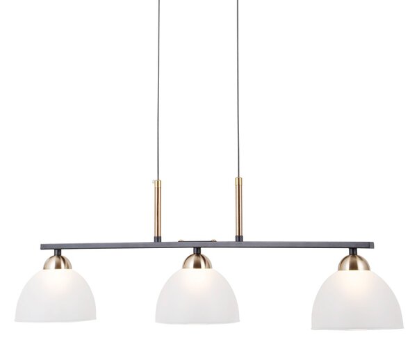 Italux PND-34374-3-BK LED závesné stropné svietidlo Montiela | 15W LED | 772lm | 3000K
