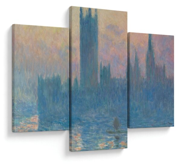 Obraz - Claude Monet, The Houses of Parliament, Sunset, reprodukcia (90x60 cm)