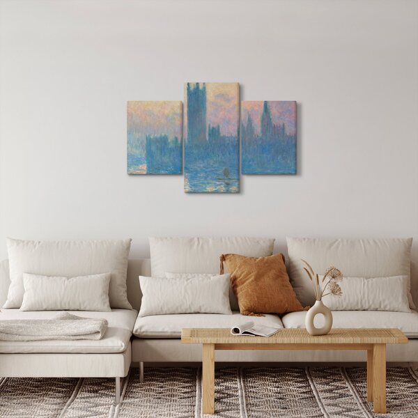 Obraz - Claude Monet, The Houses of Parliament, Sunset, reprodukcia (90x60 cm)