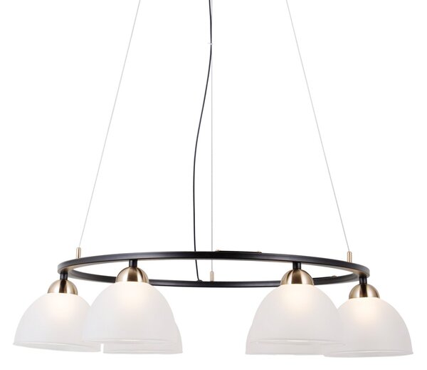 Italux PND-34374-6-BK LED závesné stropné svietidlo Montiela | 30W LED | 1544lm | 3000K