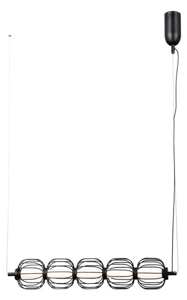 Italux PND-34405-5-BK LED závesné stropné svietidlo Pedro | 20W LED | 793lm | 3000K