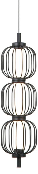 Italux PND-34405-3V-BK LED závesné stropné svietidlo Pedro | 12W LED | 764lm | 3000K