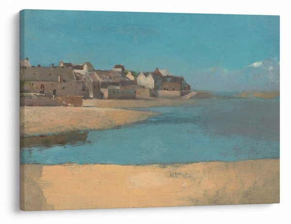 Obraz - Odilon Redon, Village by the Sea in Brittany, reprodukcia (70x50 cm)