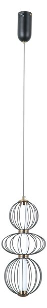 Italux PND-344221-3V-BK LED závesné stropné svietidlo Rabel | 10W LED | 713lm | 3000K