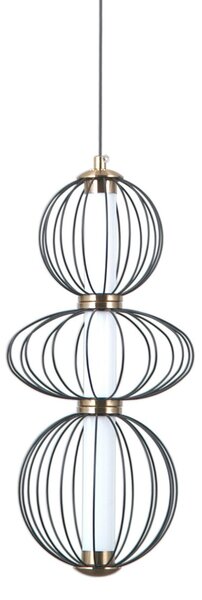 Italux PND-344221-3V-BK LED závesné stropné svietidlo Rabel | 10W LED | 713lm | 3000K