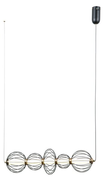 Italux PND-344221-5-BK LED závesné stropné svietidlo Rabel | 18W LED | 1116lm | 3000K