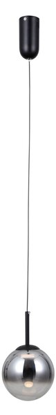 Italux PND-34378-1S-BK LED závesné stropné svietidlo Strela | 5W LED | 459lm | 3000K