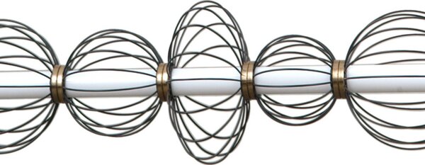 Italux PND-344221-5-BK LED závesné stropné svietidlo Rabel | 18W LED | 1116lm | 3000K