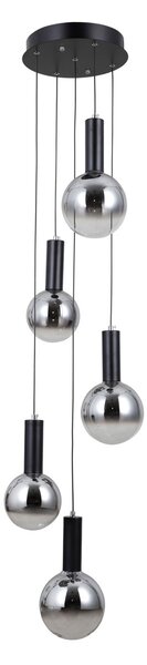 Italux PND-34378-5S-BK LED závesné stropné svietidlo Strela | 25W LED | 1450lm | 3000K