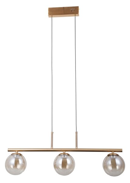 Italux PND-34381-3-HBR LED závesné stropné svietidlo Velada | 15W LED | 610lm | 3000K