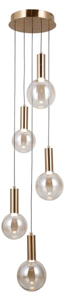 Italux PND-34378-5S-HBR LED závesné stropné svietidlo Strela | 25W LED | 1450lm | 3000K