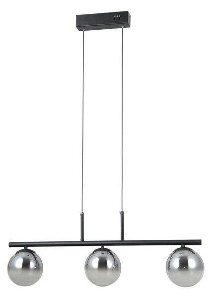 Italux PND-34381-3-BK LED závesné stropné svietidlo Velada | 15W LED | 610lm | 3000K