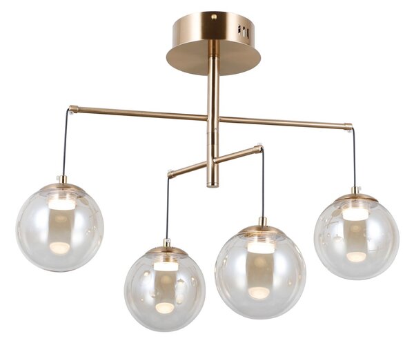 Italux PND-34381-4-HBR LED závesné stropné svietidlo Velada | 20W LED | 1810lm | 3000K