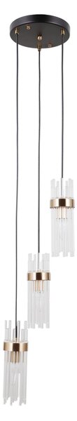 Italux PND-40760-3-BK-HBR závesné stropné svietidlo Taraso E14