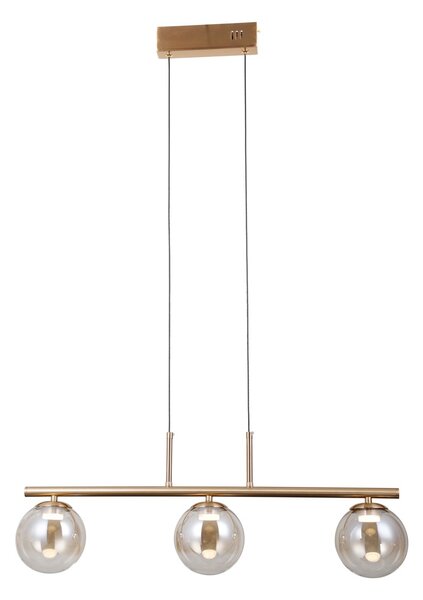 Italux PND-34381-3-HBR LED závesné stropné svietidlo Velada | 15W LED | 610lm | 3000K