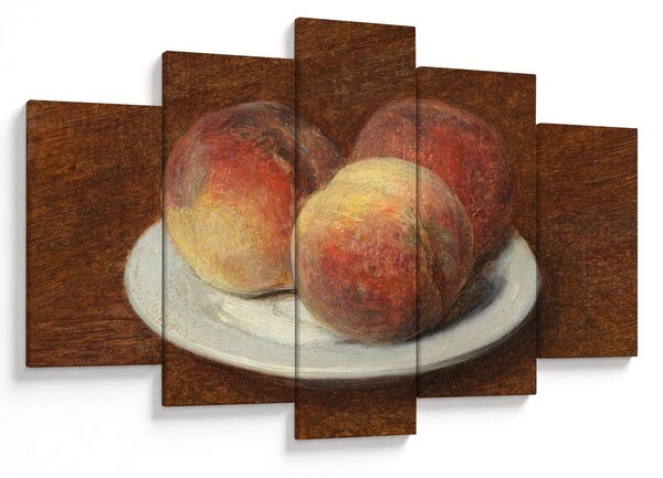Obraz - Henri Fantin-Latour, Three Peaches on a Plate, reprodukcia (150x105 cm)