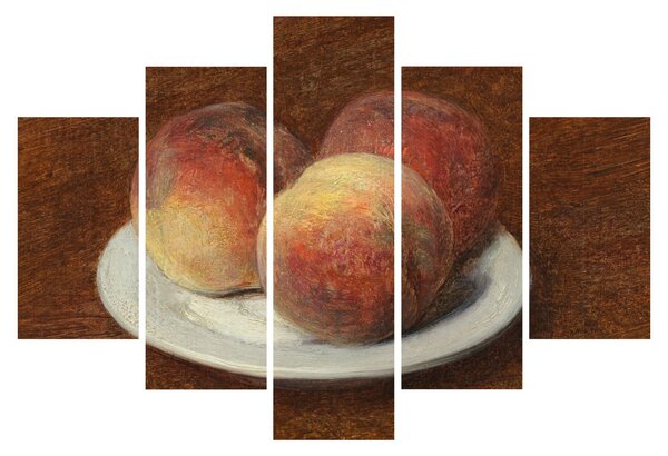 Obraz - Henri Fantin-Latour, Three Peaches on a Plate, reprodukcia (150x105 cm)