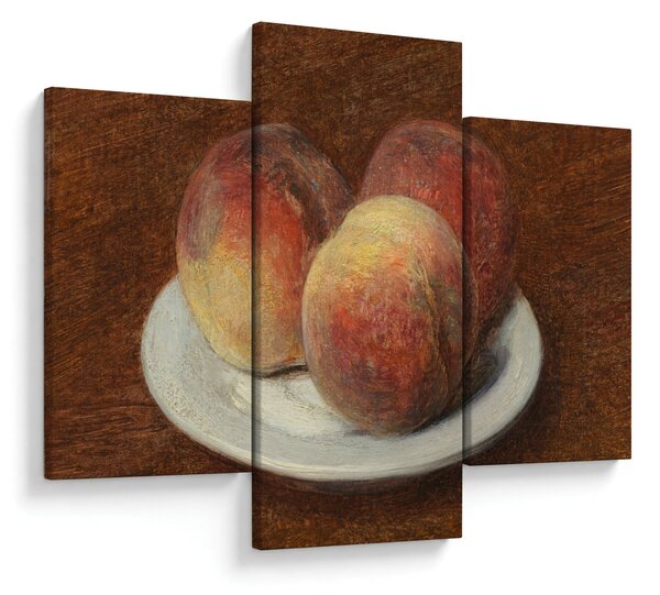 Obraz - Henri Fantin-Latour, Three Peaches on a Plate, reprodukcia (90x60 cm)